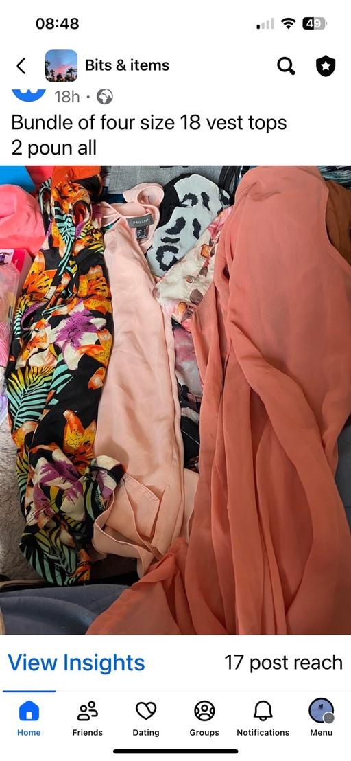 Buy & Sell Wednesfield Wolverhampton - Photos for 3 size 18 vest tops £2 all