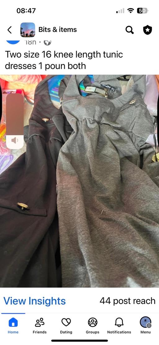 Buy & Sell Wednesfield Wolverhampton - Photos for Two size 16 tunic dresses £1 both