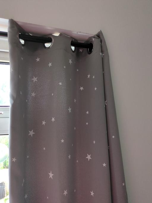 Buy & Sell Walsall Town Centre Walsall - Photos for Grey starry Blackout curtains - 46x72-2 panel
