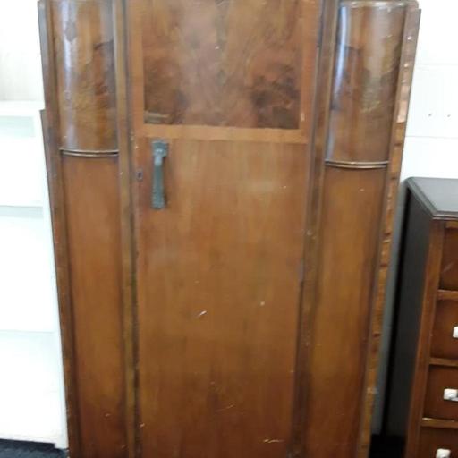 Buy & Sell Saint Pauls Trading Estate Tameside - Photos for Vintage walnut & oak gentleman's wardrobe