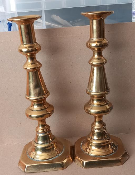 Buy & Sell Thatto Heath Saint Helens - Photos for Antique Georgian brass candlesticks