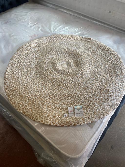 Buy & Sell Coventry City Centre Coventry - Photos for Round Natural Jute Flatweave Rug - 100cm