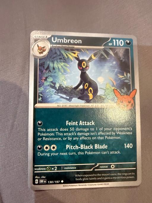 Buy & Sell Hertford East Hertfordshire - Photos for Umbreon Pokemon card