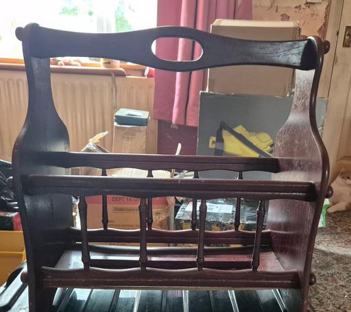 Buy & Sell Bootle Sefton - Photos for Vintage Wooden Mahogany Magazine rack