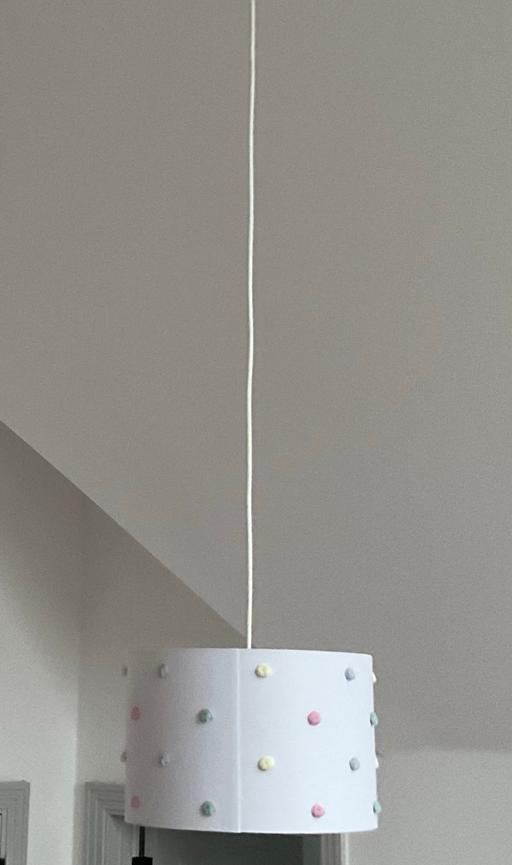 Buy & Sell Epsom Epsom and Ewell - Photos for Pale Pink Lampshade with Pom Poms