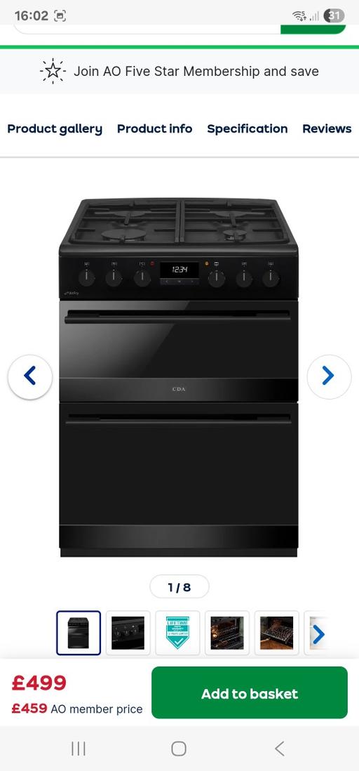 Buy & Sell Daybrook Gedling - Photos for BRAND NEW STILL IN WRAPPING Dual fuel cooker