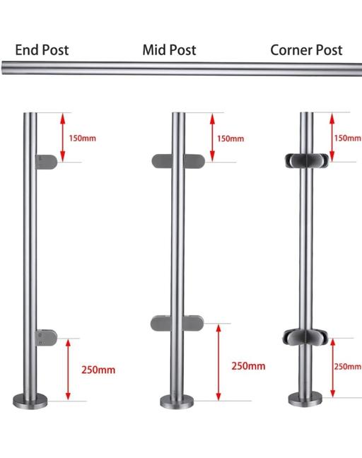 Buy & Sell Small Heath Birmingham - Photos for Stainless Steel Balustrade Posts Grade 304 wi