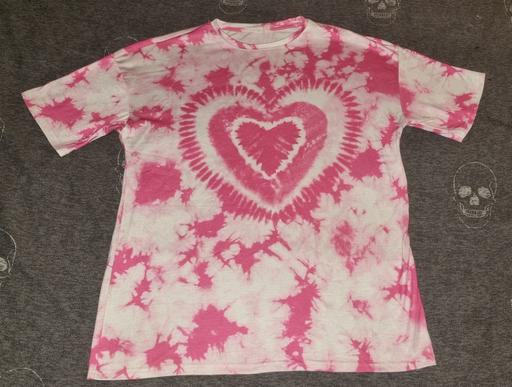 Buy & Sell Clayton West Kirklees - Photos for White/Pink Shein Tie Dye Oversized T.Shirt