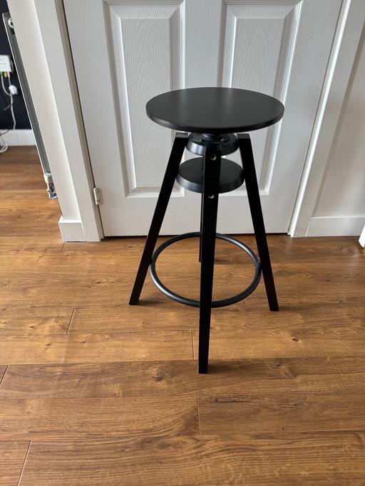 Buy & Sell Much Hadham East Hertfordshire - Photos for IKEA Black Adjustable Bar Stools x3