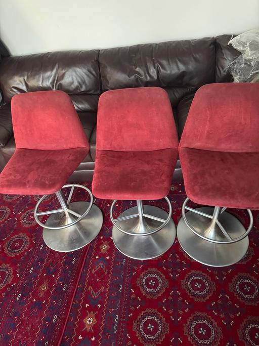 Buy & Sell White Hart Lane Station North London - Photos for Suede bar stools