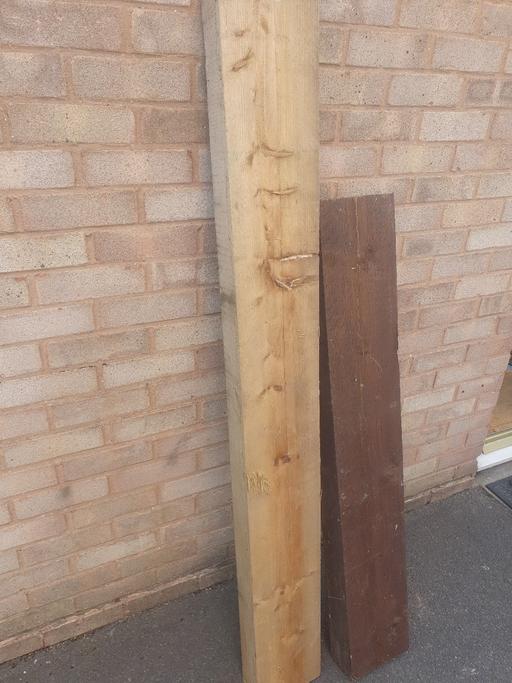 Buy & Sell Gornal Wood Dudley - Photos for 2 Lengths Of Wooden Sleepers, 64 & 49 inch ,