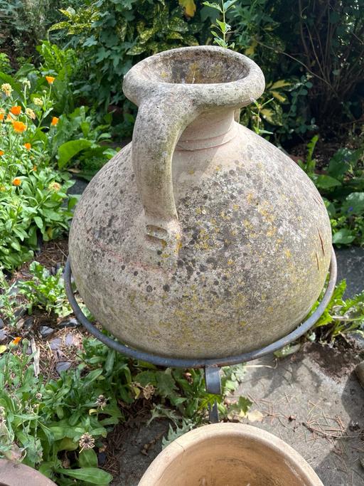 Buy & Sell Saint Mary Cray Bromley - Photos for Large clay terracotta style jug on stand