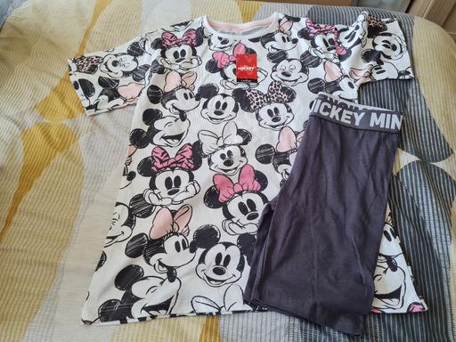Buy & Sell Weoley Castle Birmingham - Photos for Mickey & Minnie pj shirts & T-shirt set 10-11