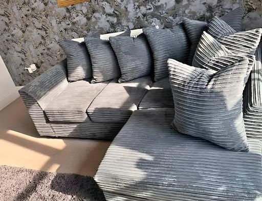 Buy & Sell Stratford-Upon-Avon Stratford-on-Avon - Photos for Modern Grey Cord Sectional Corner