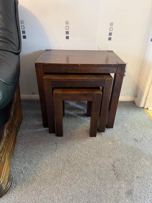 Buy & Sell Hurst Green Dudley - Photos for Hardwood nest of tables (3)