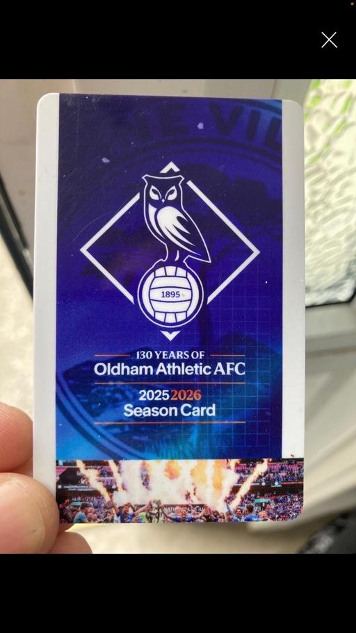 Buy & Sell Mossley Tameside - Photos for Season ticket Oldham athletic