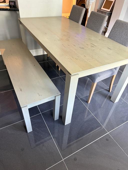 Buy & Sell South Ruislip Hillingdon - Photos for Dining table, bench and chairsX5 (John Lewis)