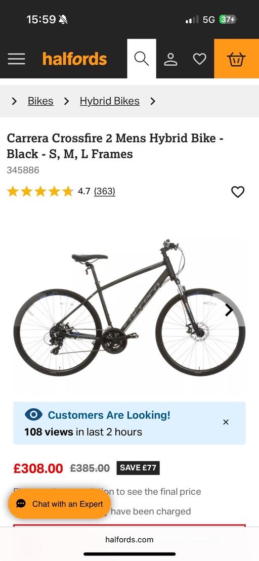 Buy & Sell Bow Church East London - Photos for Carrera CrossFire 2 (Frame Size L)