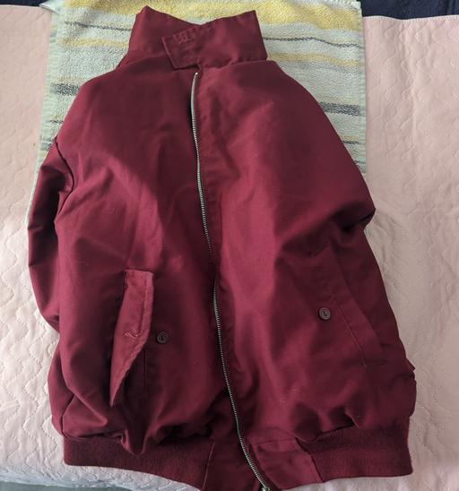 Buy & Sell Goose Green Wigan - Photos for Burgundy Red Harrington Jacket (L)