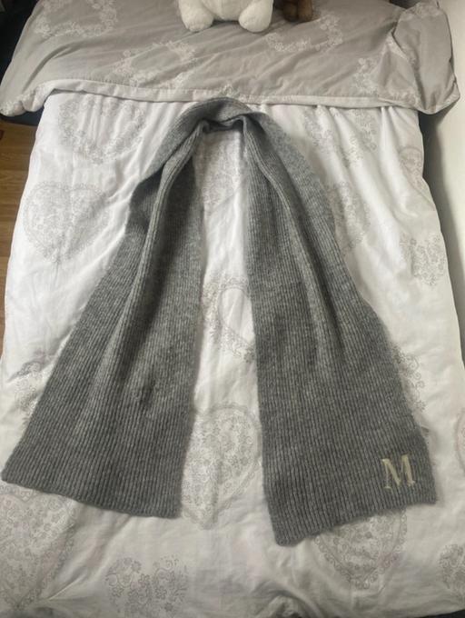 Buy & Sell Leyton East London - Photos for Grey ‘M’ Initialled Shawl