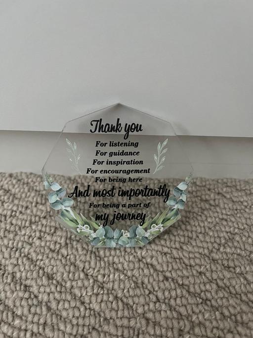 Buy & Sell Bradley Fold Bury - Photos for Acrylic thank you plaque