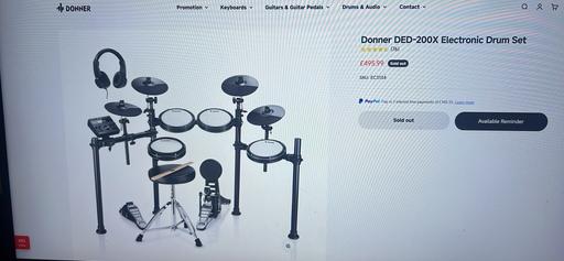 Buy & Sell Kitts Green Birmingham - Photos for Donner DED-200X electric drum kit