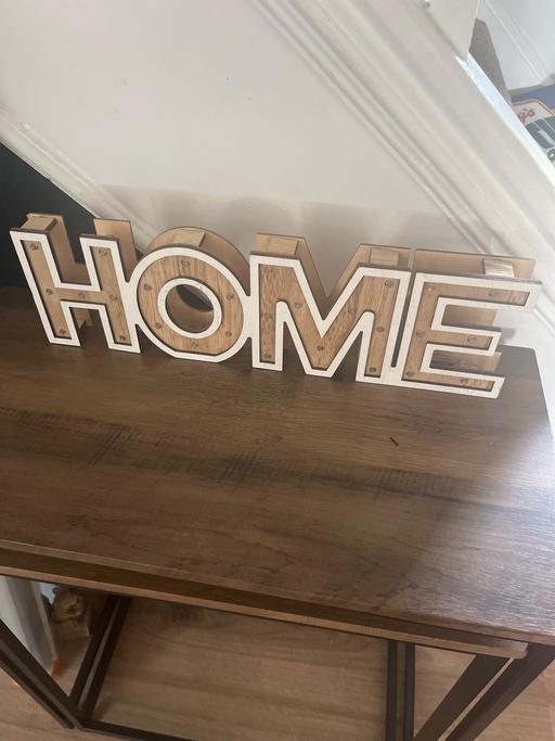Buy & Sell Conisbrough Doncaster - Photos for Light up 3d home wood sign
