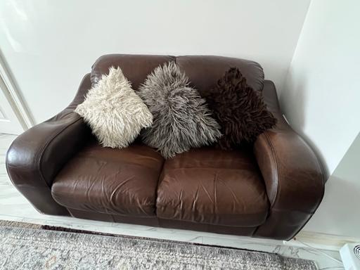 Buy & Sell Cann Hall East London - Photos for 2 Leather sofa 2/3 seater