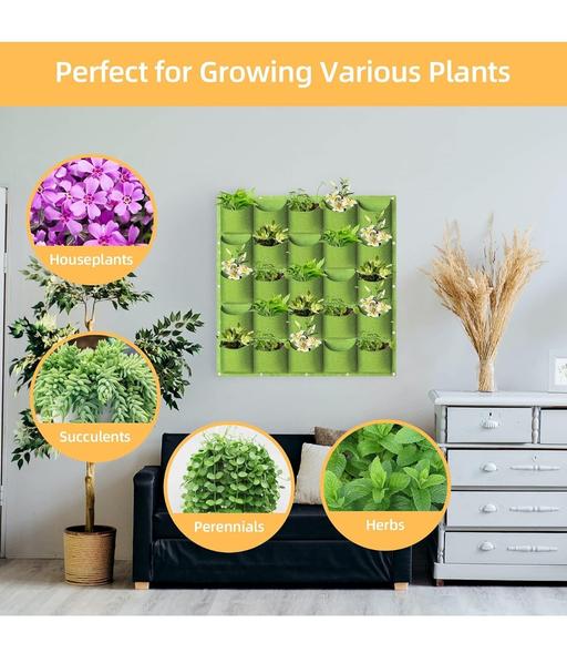 Buy & Sell Great Bridge Sandwell - Photos for 12 pocket Felt plant wall Hanging grow bags