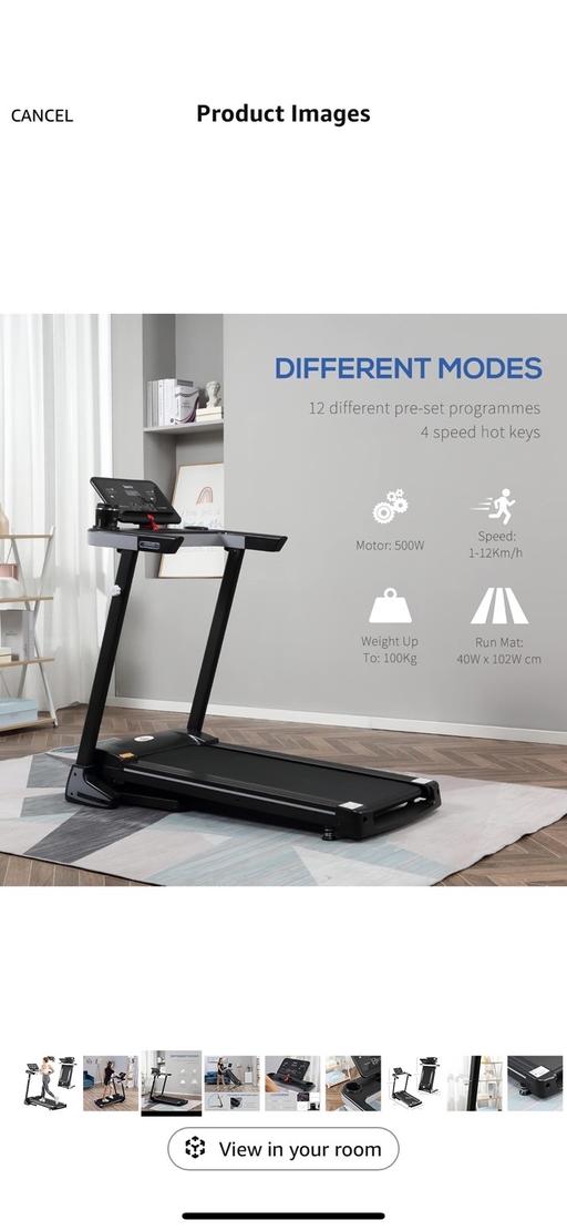 Buy & Sell Grove Park South East London - Photos for HOMCOM Folding Treadmill RRP £240