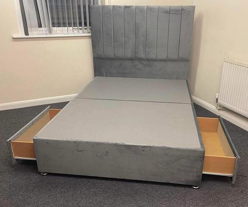 Buy & Sell Parkgate Rotherham - Photos for 2 Drawers Divan Base With Standing Headboard