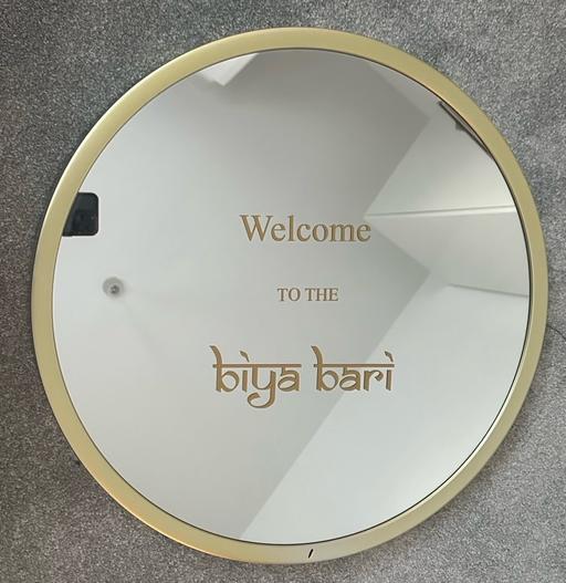Buy & Sell Stepney Green East London - Photos for Biya Bari round gold Mirror