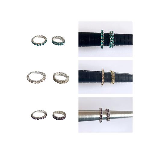 Buy & Sell Ward End Birmingham - Photos for 2 Stretchy Bling Rings (1 Row & 2 Rows)