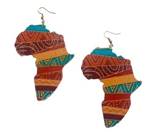 Buy & Sell Ward End Birmingham - Photos for Africa Map Earrings Autumn Tones