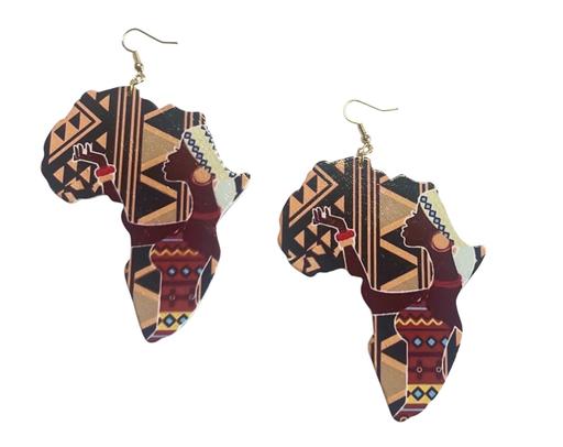 Buy & Sell Ward End Birmingham - Photos for Africa Map Earrings Brown Tones