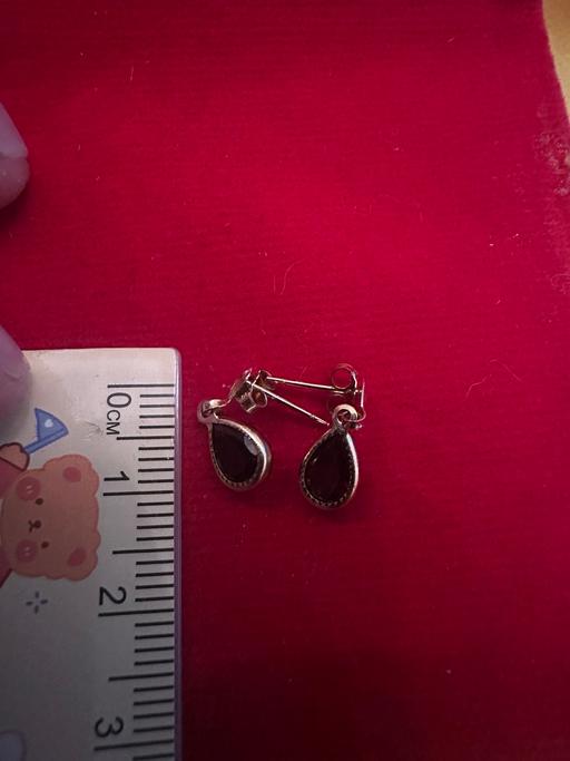 Buy & Sell Saltley Birmingham - Photos for 9CT Gold Garnet Earrings 0.69 375