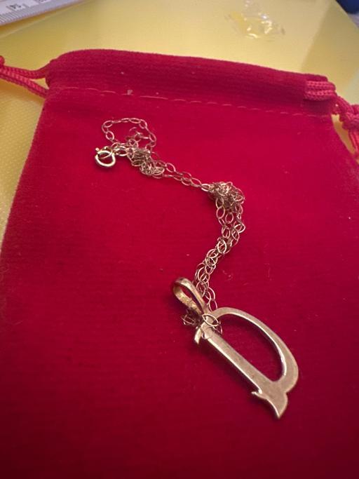 Buy & Sell Saltley Birmingham - Photos for 9CT Gold small D Pendent chain 0.97grams 375