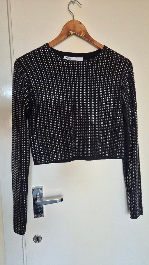 Buy & Sell East Acton West London - Photos for Zara Black Crop Top With Sparkles