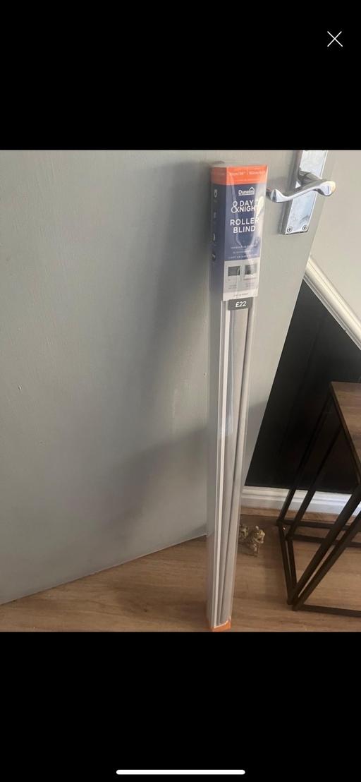 Buy & Sell Wickersley Rotherham - Photos for Grey 3ft wide roller day/night blind Dunelm