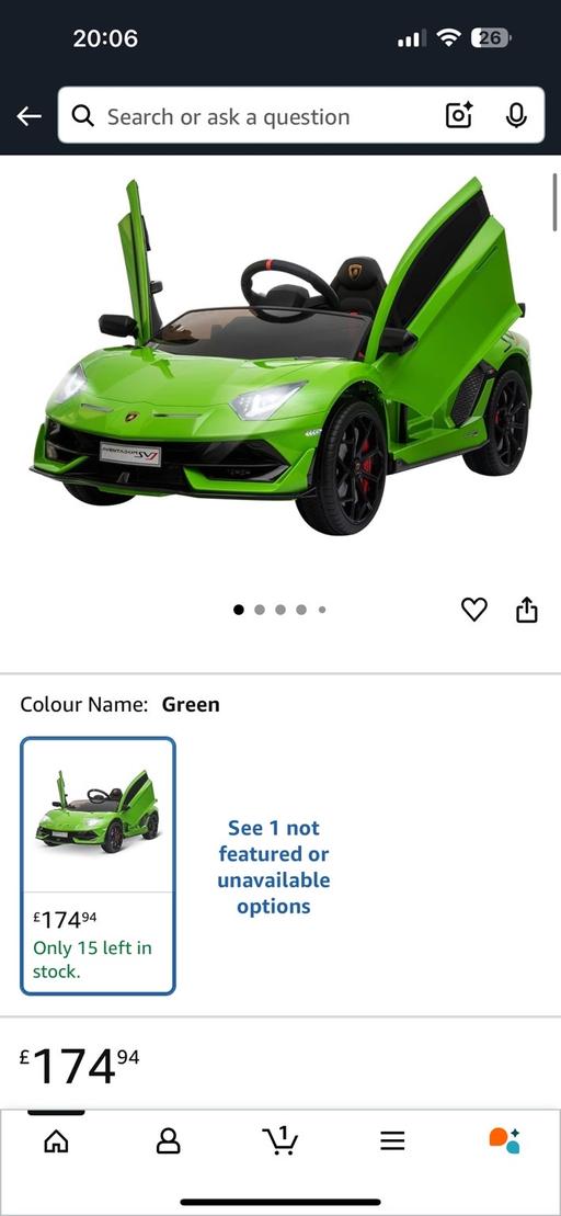 Buy & Sell Hall Green Birmingham - Photos for Lamborghini green boys ride on