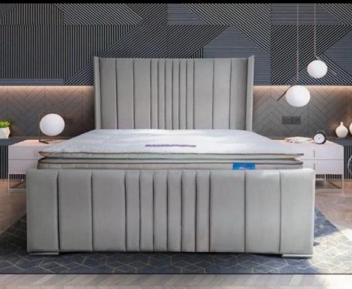 Buy & Sell Yeading West London - Photos for Double bed with storage & firm mattress