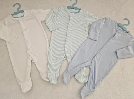 Buy & Sell Shard End Birmingham - Photos for New Baby Boy 3 Pcs 0-3m Soft Cotton Sleepsuit