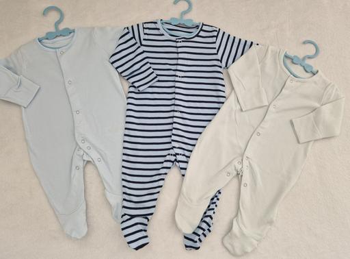 Buy & Sell Shard End Birmingham - Photos for New Baby Boy 3 Pcs Pure Soft Cotton Sleepsuit