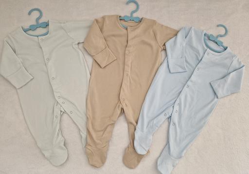 Buy & Sell Shard End Birmingham - Photos for New Baby Boy 3 Pcs 0-3m Soft Cotton Sleepsuit