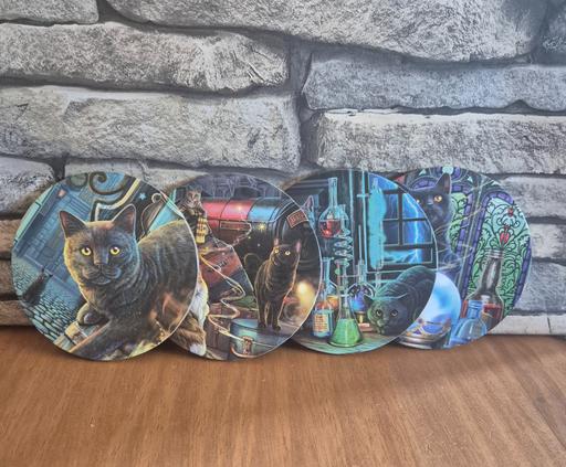 Buy & Sell Birmingham Solihull - Photos for Lisa Parker Cats Set of 4 Cork Coasters