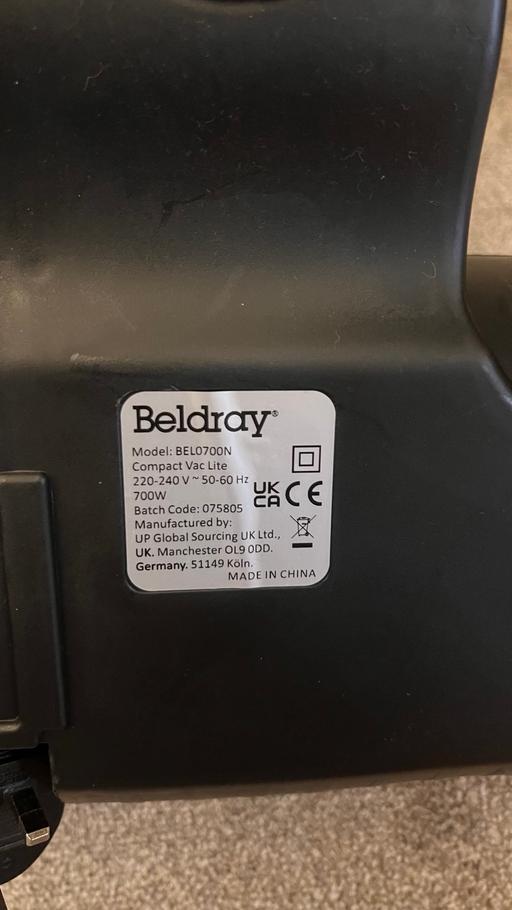 Buy & Sell Covent Garden Central London - Photos for Beldray Vacuum Cleaner