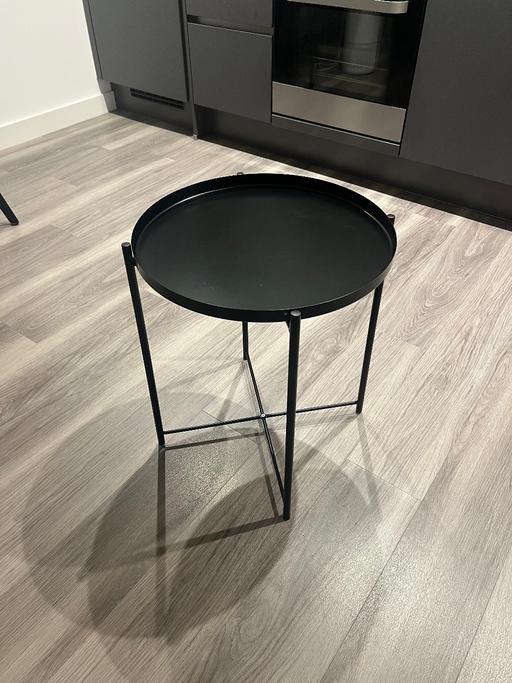 Buy & Sell Newham East London - Photos for Coffee Table - Black (removable tray top)