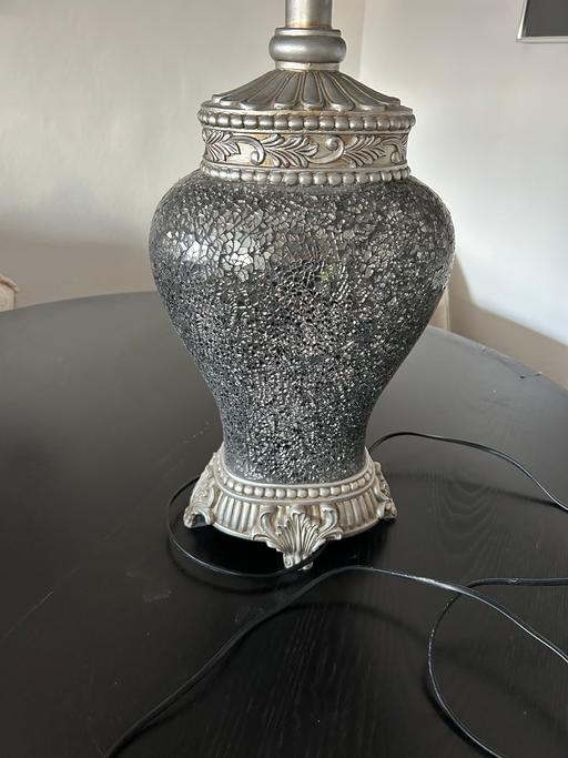 Buy & Sell Bethnal Green East London - Photos for Grey sparkle base lamp