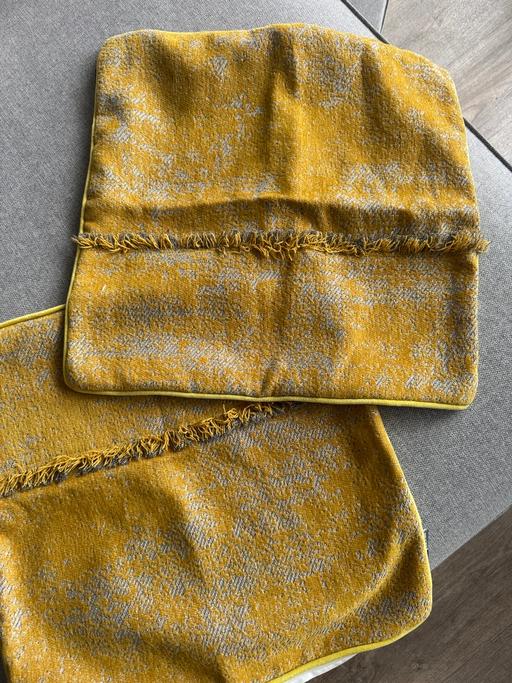 Buy & Sell Woolwich South East London - Photos for 2 Malini cushion covers in mustard
