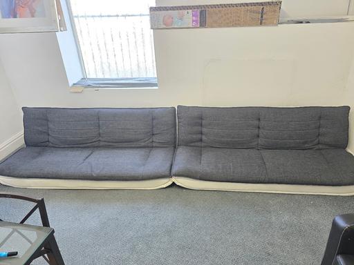 Buy & Sell Quarry Bank Dudley - Photos for grey fabric/leather sofa beds x2